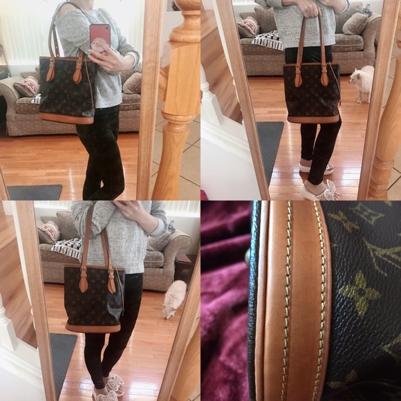 Auth Louis Vuitton monogram bucket bag pm vintage - Picture 8 of 8